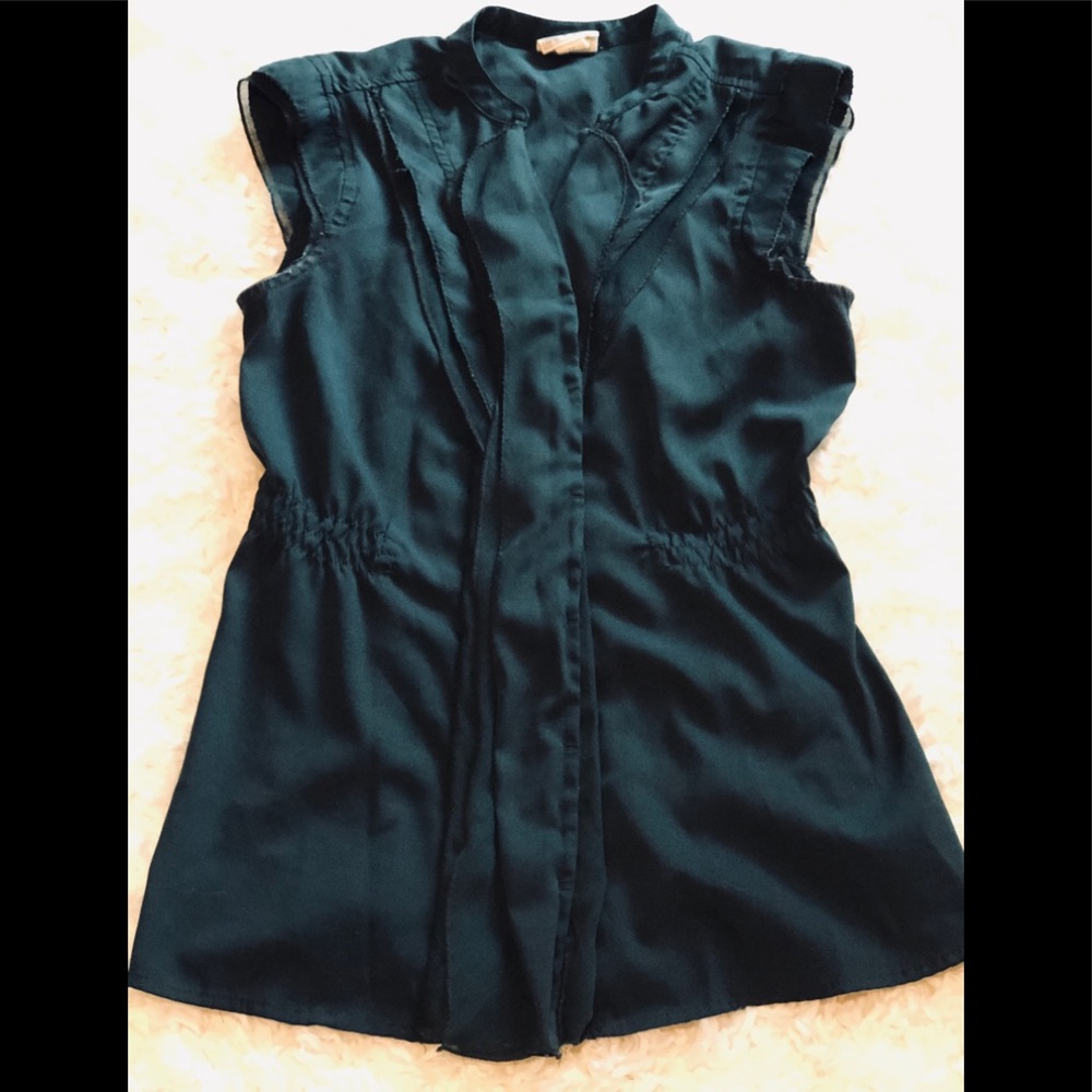 Converse One Star | Teal Sleeveless Blouse